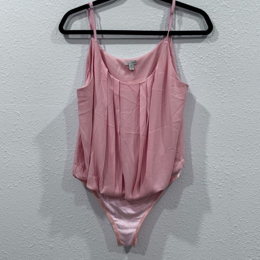 Guess bodysuit top pink size L